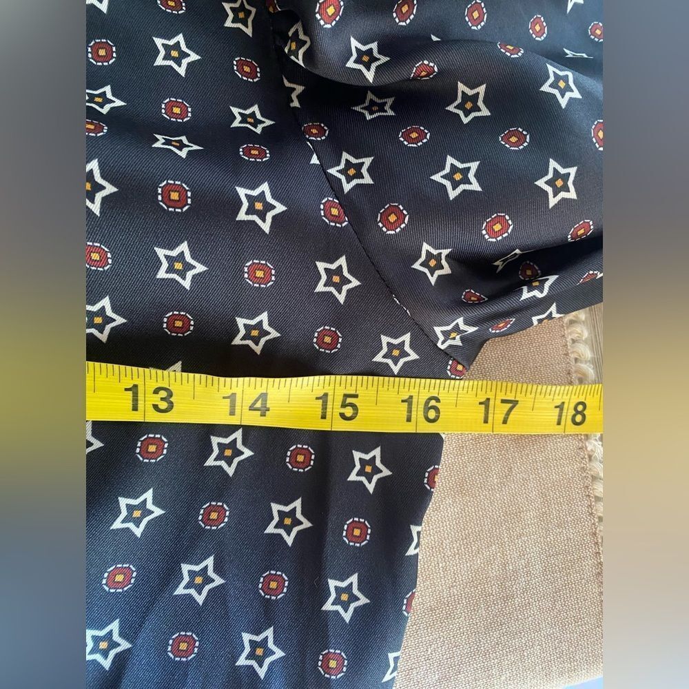 SANDRO Star Print Mini Dress Embellished Collar Sz 34 XS - Picture 13 of 17